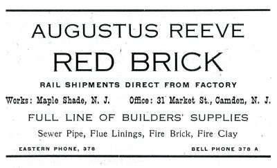 Augustus Reeve Brick ad