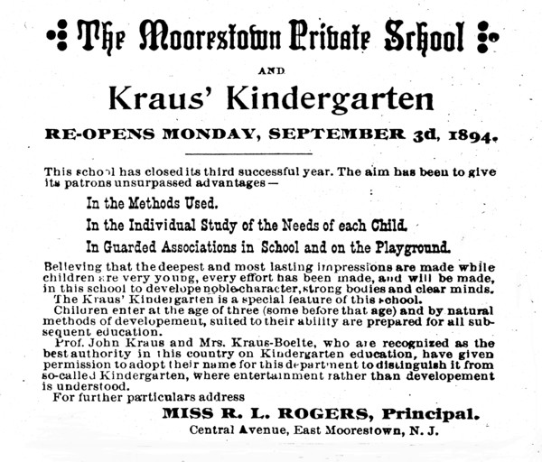 Rachel Rogers School Ad